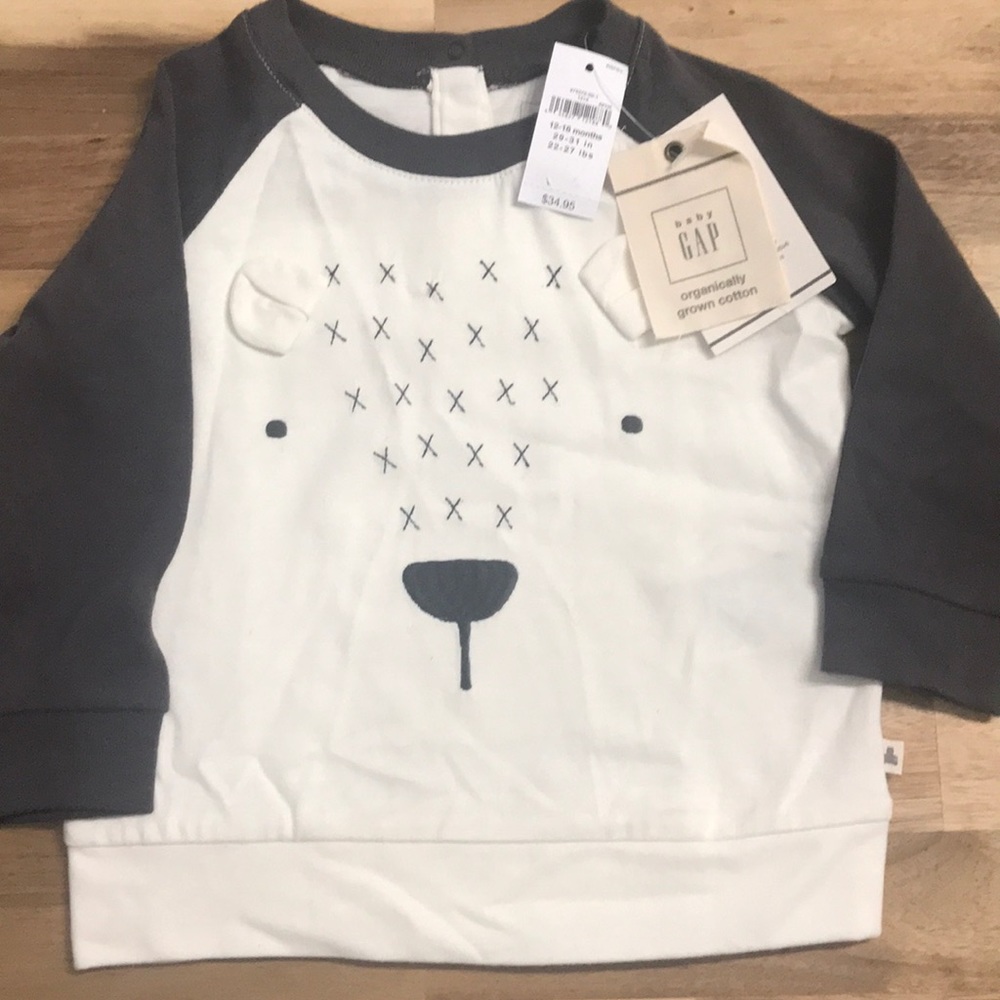 Gap Bear long sleeve T (12-18m)